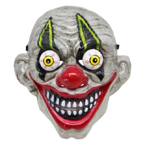 Игрушка Маска Клоун с выпученными глазами серая  06789