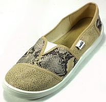 Мокасины Waldi золотые, змея р.36 183/276-0