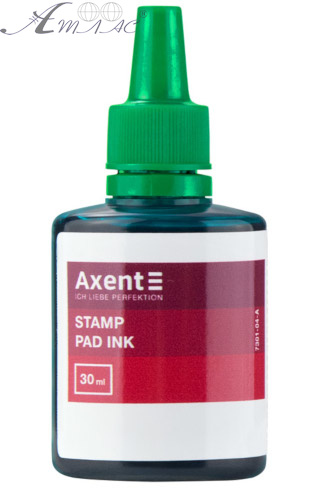 Фарба штемпельна Axent зелена 7301-04-А, 37114