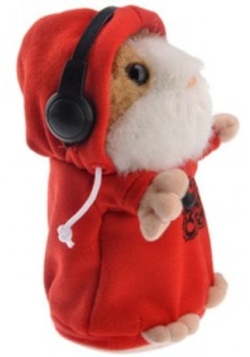 Игрушка Мягкая Повторюшка Хомяк-Диджей 14 см  03574      