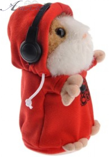 Іграшка М'яка Повторюшка Хом'як-Діджей 14 см  03574      