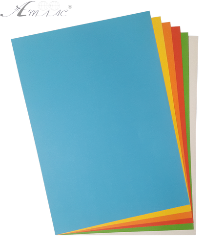 Картон кольоровий з двох боків Атлас № 1 яскравий 6 аркушів AS-0548