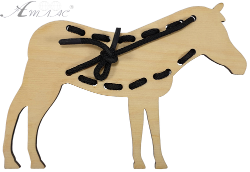 Іграшка розвиваюча Шнурівка Зебра 19 х 13,5 см, з кольоровим шнурком 1,2 м AS-7133 фото 2 Іграшка розвиваюча Шнурівка Зебра 19 х 13,5 см, з кольоровим шнурком 1,2 м AS-7133 фото 2