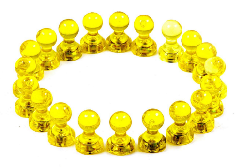 Магнит неодимимовый Пешка прозрачный для доски 16х11мм 1шт Желтый 06166 фото 3 Магнит неодимимовый Пешка прозрачный для доски 16х11мм 1шт Желтый 06166 фото 3