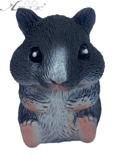 Іграшка Силіконова тягнучка хом'як Великий чорний 8 см 00363 Іграшка Силіконова тягнучка хом'як Великий чорний 8 см 00363