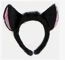 Игрушки Обруч Ушки Кошки с хвостом 18 см черные  04289