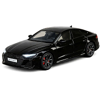 Машинка Автопром Audi RS7 Sportback черная металл свет звук 20см  AP7754
