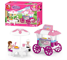 Конструктор Sluban Розовая Мечта Кафе 78 деталей  M38-B0522