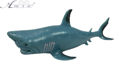 Игрушка силиконовая антистресс Акула с белым животом 21см 05686 Игрушка силиконовая антистресс Акула с белым животом 21см 05686