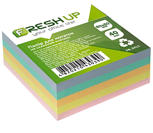 Бумага для заметок Fresh Up Цветная НЕ склеенная 80 х 80 мм 400 л FR-3411