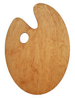 Палітра № 32 дерево, промаслена, овал 45 х 32 см AS-4982