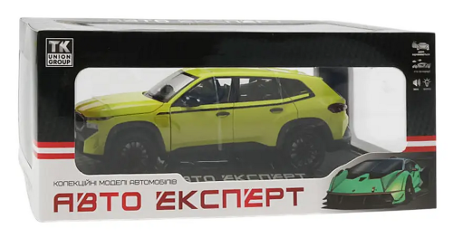 Машинка Автоэксперт BMW ХM салатовая 20см двери свет звук  6330-16 фото 3