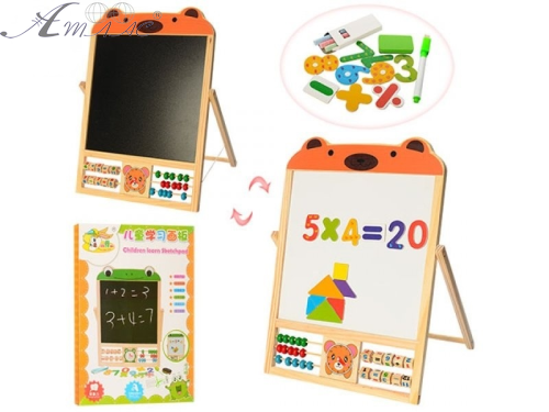 Іграшка Дерев'яна магнітна дошка з рахунками 36 х 49 см MD1028 Іграшка Дерев'яна магнітна дошка з рахунками 36 х 49 см MD1028