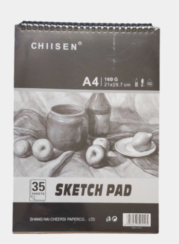 Скетчбук для рисования А4  спираль 35 листов CHIISEN  10429 фото 2