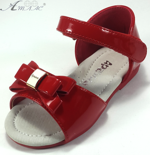 Босоножки Apawwa красные, с бантом, лакированные р. 21, 22 с открытыми пальцами М22 Босоножки Apawwa красные, с бантом, лакированные р. 21, 22 с открытыми пальцами М22