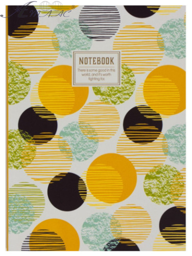 Блокнот МД А5 = 80 л полутвердая обложка, микротиснение, микс 2235, *0223