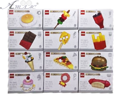 Конструктор Фастфуд набір 12шт у коробках 1007А Конструктор Фастфуд набір 12шт у коробках 1007А