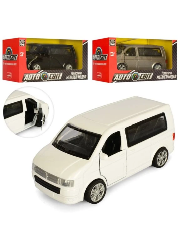 Машинка Автосвіт Volkswagen Transporter T5 Белый 12см AS-1869 Машинка Автосвіт Volkswagen Transporter T5 Белый 12см AS-1869