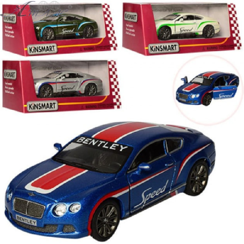 Машинка Kinsmart Bentley Contin. GT Speed 2012 розмальовані  KT5369W