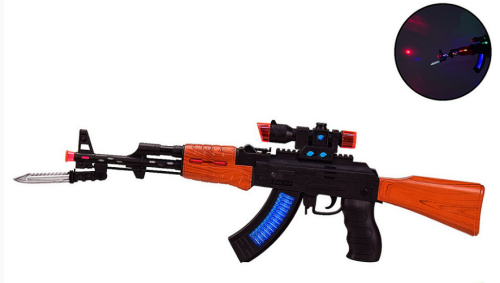 Игрушка Оружие Автомат АК-47 со световыми и звуковыми эффектами  758 фото 2