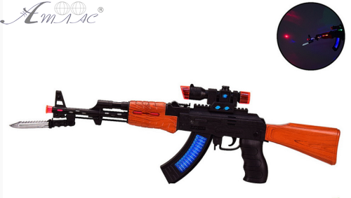 Іграшка Зброя Автомат АК-47 зі світловими та звуковими ефектами  758 фото 2