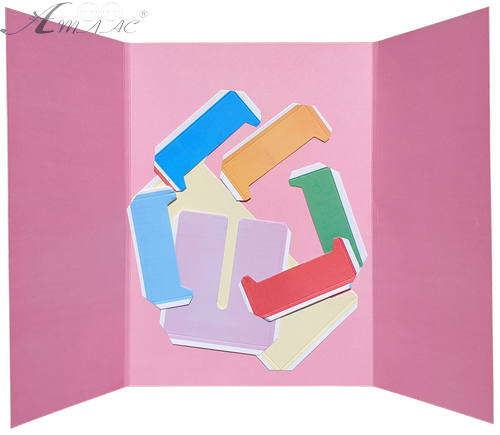 Папка Лэпбук Розовая А 4 с семью карманами AS-0502, Р-0221 фото 2