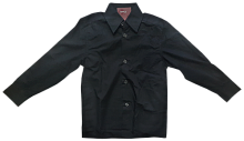 Рубашка с длинным рукавом черная р.26, х/б 14282
