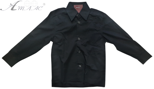 Рубашка с длинным рукавом черная р.26, х/б 14282