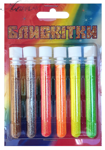 Блестки (Глиттер) Набор № 14 - 2 гр ( 6 шт ) - Флуоресцентные - Лимонный + Зеленый + Оранжевый + Персиковый + Золото + Серебро AS-2213, А-983 Блестки (Глиттер) Набор № 14 - 2 гр ( 6 шт ) - Флуоресцентные - Лимонный + Зеленый + Оранжевый + Персиковый + Золото + Серебро AS-2213, А-983