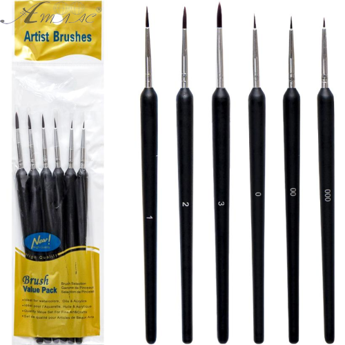 Набор кистей синтетических 6 шт Artist 10404 Набор кистей синтетических 6 шт Artist 10404