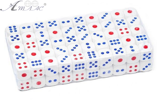 Кубики кости игральные зарики 1 шт 1,5см  04296 фото 2