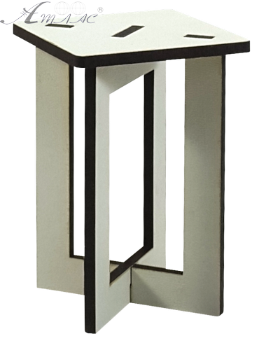 Меблі для ляльок ростом 30 см - Табурет квадратний з МДФ AS-6027