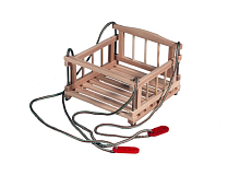 Гойдалка дерев'яна зі спинкою 34 х 34см  08936