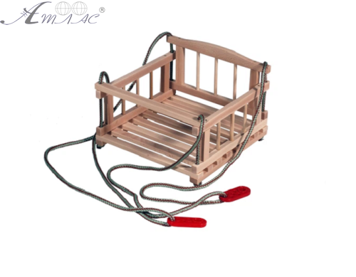 Гойдалка дерев'яна зі спинкою 34 х 34см  08936