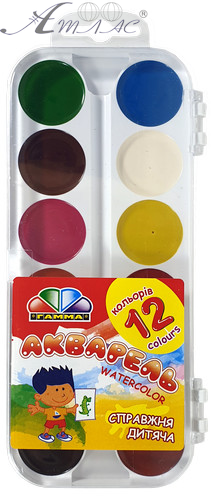 Акварель набір Гамма - Захоплення 12 кольорів 200106 фото 3 Акварель набір Гамма - Захоплення 12 кольорів 200106 фото 3