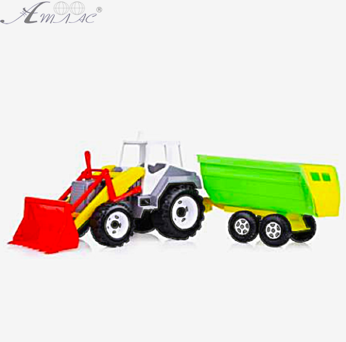 Іграшка Трактор з ковшем та причепом 66 см пластик Оріон 242 фото 2 Іграшка Трактор з ковшем та причепом 66 см пластик Оріон 242 фото 2