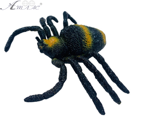 Игрушка Силиконовая тянучка Паук черный 8см 08550