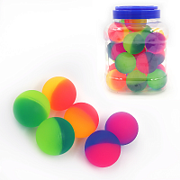 Игрушка Мяч попрыгунчик 4,5 см неон двойной  9533-4,5