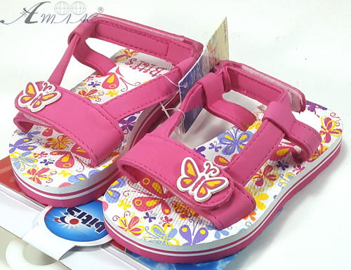 Босоножки Bitis резиновые с задником на липучке р. 25 пляжные, с бабочками 11398 Босоножки Bitis резиновые с задником на липучке р. 25 пляжные, с бабочками 11398