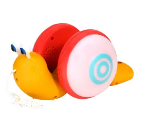 Игрушка Каталка Улитка на веревочке 19 см в коробке  07785 