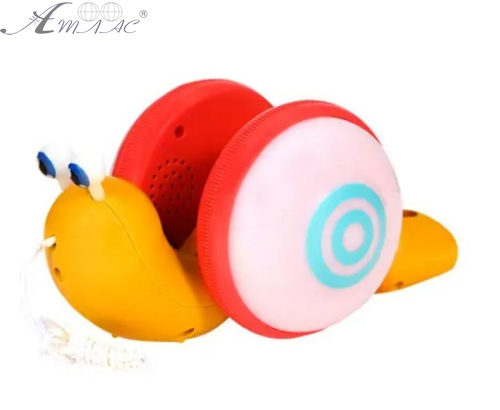 Іграшка Каталка Равлик на мотузку 19 см в коробці  07785 