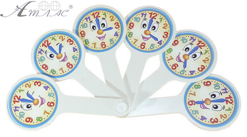 Веер с картинками - Часы  AS-0014