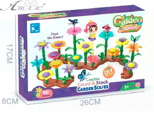Іграшка Конструктор Garden building Квіти 144 деталі  CJ-2023 фото 2