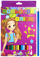 Олівці кольорові 18 кольорів Незнайка 081920