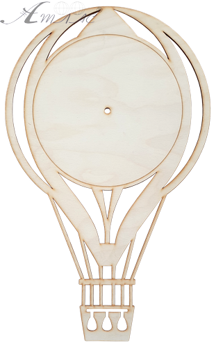 Основа для часов из фанеры 4 мм № 21 Воздушный шар 31 х 50 см AS-4570, В-0413 Основа для часов из фанеры 4 мм № 21 Воздушный шар 31 х 50 см AS-4570, В-0413