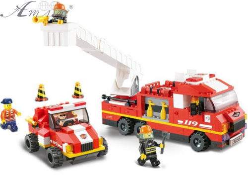 Іграшка Конструктор Sluban Пожежна машина 368 деталей M38-B0223 фото 3 Іграшка Конструктор Sluban Пожежна машина 368 деталей M38-B0223 фото 3