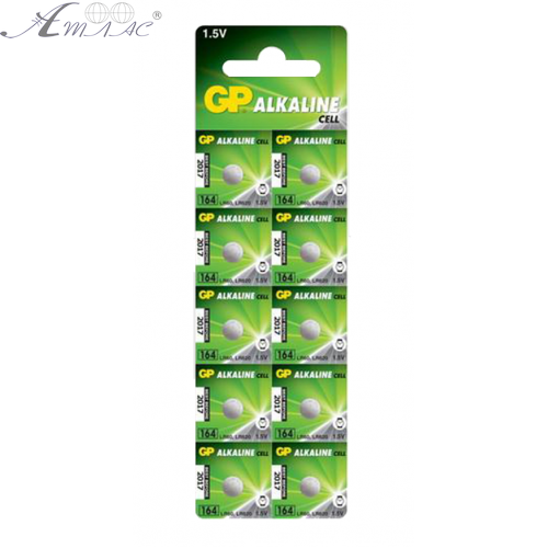 Батарейка таблетка 164 GP 1 Alkaline 1,5V 6,8х2,15мм 2018р!!!  07714