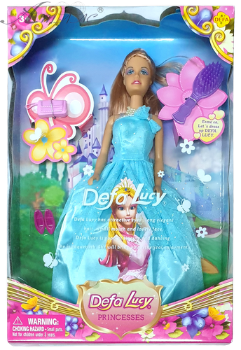 Кукла Defa принцесса с сумкой и расческой 28 см 8063 фото 2 Кукла Defa принцесса с сумкой и расческой 28 см 8063 фото 2