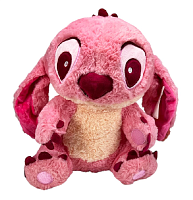 Іграшка м'яка Стич рожевий пухнастий 30 см  16119