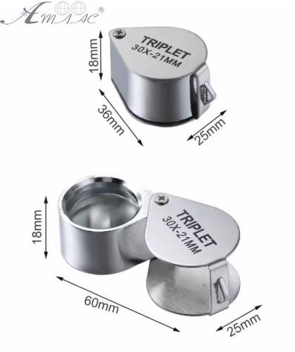 Лупа 21мм увеличение х30 металл раскладная в коробке 18174 фото 2 Лупа 21мм увеличение х30 металл раскладная в коробке 18174 фото 2
